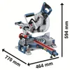 Bosch GCM 18V-216 D PROFESSIONAL 5000 RPM Anteprima dell’immagine prodotto 3