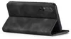 A black flip cover phone case is shown from the side, open. Produktbild-Vorschau