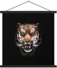 MuchoWow® Textilposter Tiger - Tiere - Schwarz 60x60 cm mit Produktbild-Vorschau 1