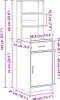 vidaXL Highboard Sonoma-Eiche 40 x 40,5 x 135 cm Produktbild-Vorschau 8