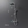 EMKE Duschsystem mit Thermostat, 36x24mm Regenduschkopf, Produktbild-Vorschau 11