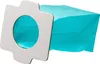 A white filter holder with a teal paper filter attached, isolated on a white background. Produktbild-Vorschau