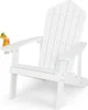 Krzesło COSTWAY Adirondack z uchwytem na kubek, odporne na Podgląd zdjęcia produktu 1
