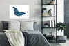 MuchoWow® Poster Schmetterling - Tiere - Blau 90x60 cm - Produktbild-Vorschau 4