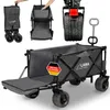 Bollerwagen faltbar ohne Dach 100kg Tragkraft mit Bremse Produktbild-Vorschau 8
