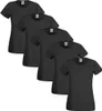 Fruit of the Loom Damen T-Shirt 5 Stk. Rundausschnitt Bw. Produktbild-Vorschau 1