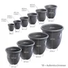 Plastard Übertopf 3er Set Ø 21 cm Anthrazit - Blumentopf Produktbild-Vorschau 4