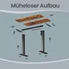 VASAGLE Höhenverstellbarer Schreibtisch, Schreibtisch Produktbild-Vorschau 6