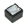 A black lithium-ion battery with a label on top, isolated on a white background. Produktbild-Vorschau
