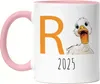 R Ente 2025 Tasse Rosa Rente Geschenk Ruhestand Humor Produktbild-Vorschau 1