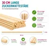 50 Zuckerwattestäbe 30 cm aus Kiefernholz 4 x 4 mm Produktbild-Vorschau 3