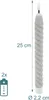 Relaxdays LED Stabkerzen, 6er Set, HxD: 25 x 2 cm, Produktbild-Vorschau 4