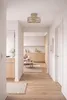 LUXOLAR Deckenleuchte E27 Beige Gold Plafond Laserschirm Produktbild-Vorschau 4