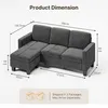 BEALIFE Klassische Sofas | AR93 Ecksofa | 4-Sitzer | Produktbild-Vorschau 4