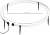 A circular LED light strip with stakes for ground placement, showing dimensions. Produktbild-Vorschau