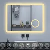 Badspigel mit Steckdose 80×60cm Bluetooth LED Produktbild-Vorschau 2