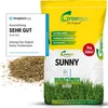A collage showing a bag of grass seed, a close-up of grass seeds, and a review badge. Anteprima dell’immagine prodotto