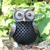 Handgefertigte Eule Metall Gartenfigur, ca. 23,5 cm hoch, Produktbild-Vorschau 3