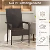 Yaheetech 2er Set Gartenstuhl aus Polyrattan, stapelbare Produktbild-Vorschau 5
