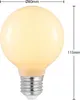 A product shot of an LED light bulb with dimensions indicated. Produktbild-Vorschau