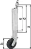 Alberts 416850 Galet de porte, pour portes légères, jusqu'à Voir les images du produit 2