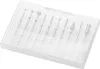 A set of dental burs in a clear plastic case. Náhľad obrázku produktu