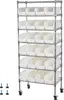 SucceBuy Stojanový regál s 24 stohovateľnými boxmi, regál s Náhľad obrázku produktu 1