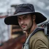 Sonnenhut Herren – Anglerhut Schwarz – breite Krempe, Produktbild-Vorschau 8