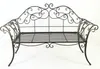 DanDiBo Panchina da giardino in metallo marrone resistente Anteprima dell’immagine prodotto 7