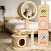Kratzbaum für Katzen, 95 cm Katzenbaum mit Handgewebter Produktbild-Vorschau 7