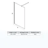 SONNI Duschwand Walk-in-Dusche NANO-GLAS (76cm) Glas für Produktbild-Vorschau 11