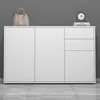 doporro Buffet Commode 120 cm Meuble de Rangement Blanc Mat Voir les images du produit 1