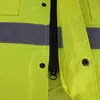 Jacke in Signalgelb Warnjacke mit Reißverschluss und Kapuze Produktbild-Vorschau 2