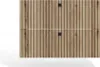 Lavabo Tigo 80 2S Oak Evoke 2 Tiroirs Façade Cannelée Voir les images du produit 13