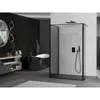 Mexen Kioto Duschwand Walk-in 130 x 80 x 30 cm, schwarzes Produktbild-Vorschau 2