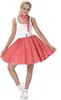 A woman is posing in a 50s-style costume. Produktbild-Vorschau
