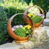 Pflanzkugel Rost 2er Set Pflanzschale Pflanzkorb Blumentopf Produktbild-Vorschau 7