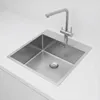Küchenspüle 49x52 cm Edelstahl mit Tapwing PCM4540T-02 Produktbild-Vorschau 2