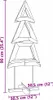 vidaXL Albero di Natale con supporto marrone 90 cm in legno Anteprima dell’immagine prodotto 8