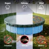 Wiltec Poolabdeckung rund Ø 610 cm, 200 g/m² PE, Produktbild-Vorschau 4