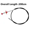 A drain cleaning tool with a flexible cable and a claw-like gripper. Produktbild-Vorschau