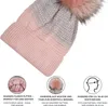 styleBREAKER Damen Strick Bommelmütze mit Farbverlauf und Produktbild-Vorschau 4