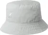 Kangol rollbar Washed Bucket Fischerhut aus reiner Baumwolle in grau