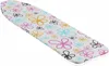 A close-up, angled view of a floral-patterned ironing board cover. Produktbild-Vorschau