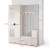 Garderoben-Set Ritmo version 8 – gefräste Kleiderschrank Produktbild-Vorschau 2