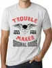 Herren Grafik T-Shirt Troublemaker stressfrei seit 1982 – Produktbild-Vorschau 1
