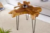 Einzigartiger Beistelltisch WILD 60cm Teakholz Massivholz Produktbild-Vorschau 3