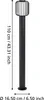 RAVELLO Stehleuchte Stehlampe Lampe - H110 x Ø16,5 cm - Produktbild-Vorschau 3