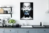 MuchoWow® Gerahmtes Poster Frau - Schmetterling - Blau Produktbild-Vorschau 3