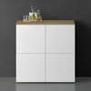 doporro Buffet Commode 76cm Meuble de Rangement Chêne Clair Voir les images du produit 1